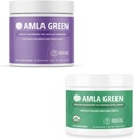 Amla Powder & Green Tea Superfood Supplement, antioxydant, fabriqué avec des baies d'eau-de-vie (90 portions) et des goisières indiennes (30 portions), biologique, végétalien
