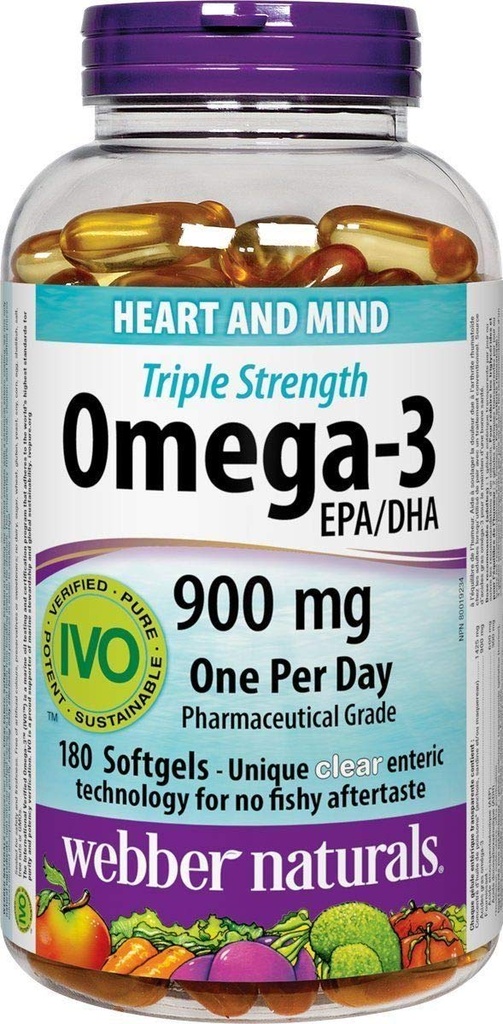 Webber naturali Triple-Strength Omega-3, 200 Softgels