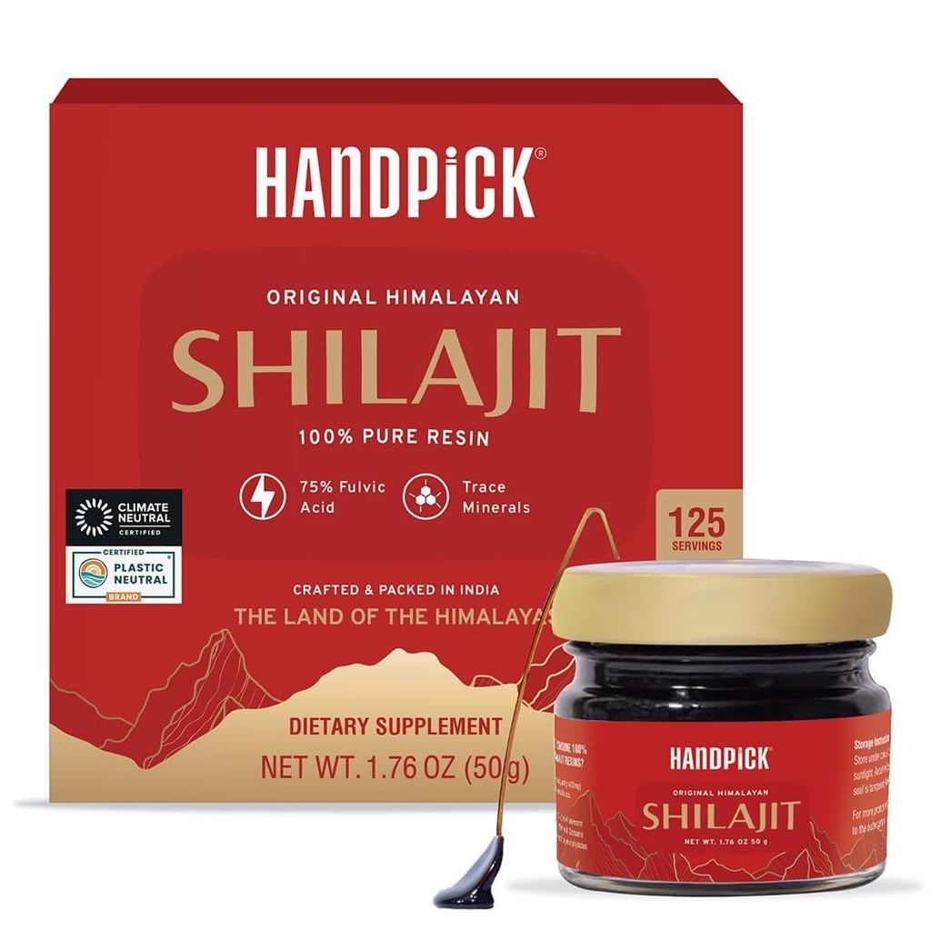 Pure Himalayan Shilajit Resin verpackt in wiederverschließbaren Ziplock Pouch