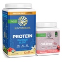 Sunwarrior WarriorBlend Vanilla Protein Powder 32 Servierungen & Kreatin für Damen Berry Lemonade 50 Servierungen