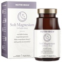 Nutri-Rich Magnesium Glycinate Chelate, Magnesium 400mg,Vitamin für besseren Schlaf, MCT-Öl, hohe Potenz, einfache Absorption, Muskel, Herzgesundheit, Entspannung, 90 Zähler, Glutenfrei, keine Soja, Nicht GMO