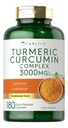 Carlyle Turmeric Curcumin Supplemento | 3000mg 180 capsule | con pepe nero, curcuminoidi e bioperina | Non-GMO, senza glutine
