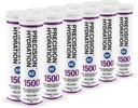 Bevanda elettrolitica di precisione - Compresse di idratazione multi-forza - Combatte la Cramp - Calorie bassa, senza glutine, Vegan/Vegetarian Friendly (12 tubi, 1500mg/L - Tubo viola)
