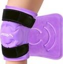 APEXUP Ice Pack für Knieschmerzen Relief, große wiederverwendbare Wrap nach Chirurgie, Flexible Gel Cold Pack für Verletzungen, Schmerzen Relief für Rücken, Schulter, Ellbogen, Knöchel und Bein (Purple, L 1PK)