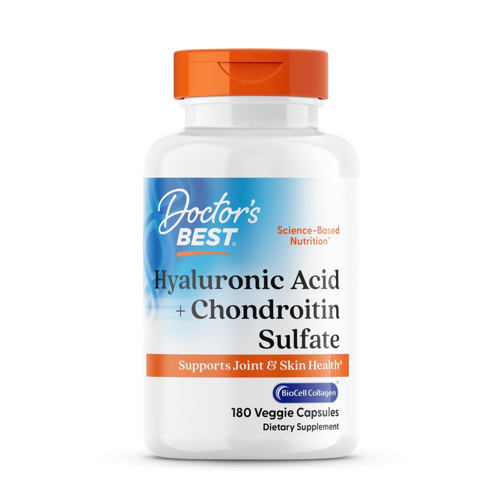 Die beste Hyaluronsäure des Arztes mit Chondroitin-Sulfat, mit BioCell Collagen, Non-GMO, Glutenfrei, Sojafrei, Joint Support, 180 Count (Pack von 1)