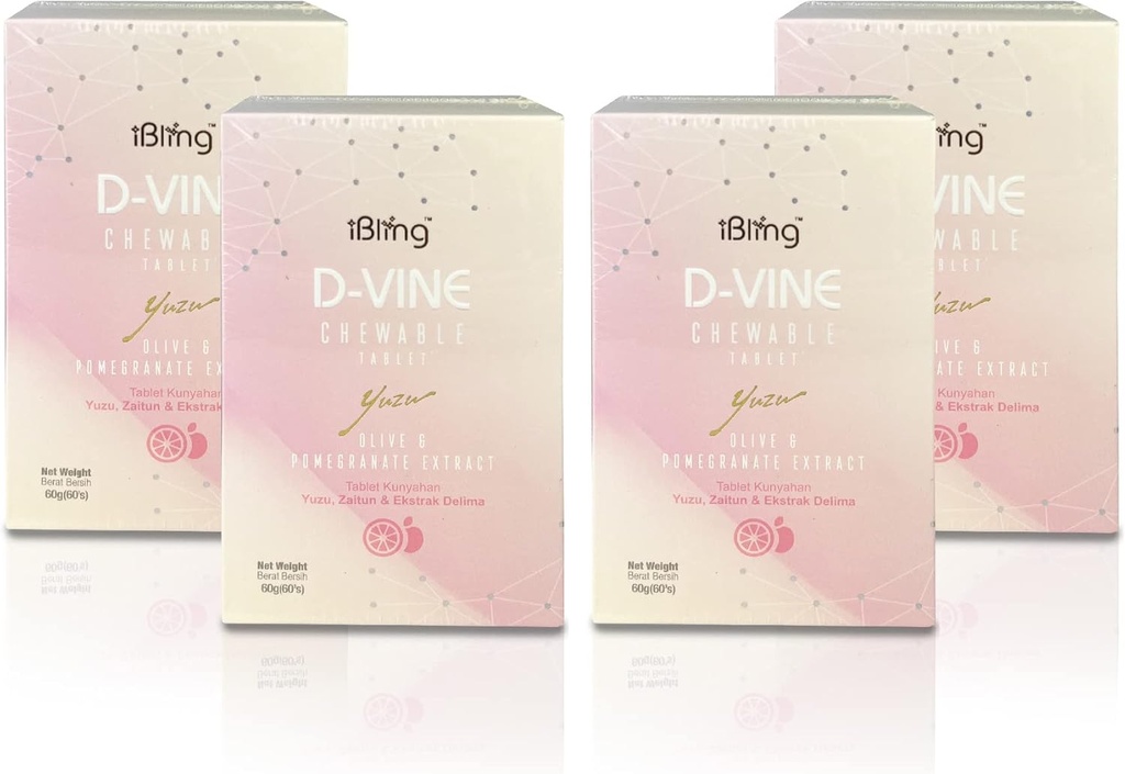 D-Vine grenade avec le tripeptide de collagène, 60 comprimés. Haut Antioxydants Inverser instantanément le panneau de vieillissement, Anti rides, Fine Lines, Dark Sport. 4 bouteilles