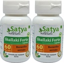 Shallaki Forte Kapseln 500 mg. 60 Veg. Kapsel | Shallaki (Boswellia Serrata) Extrakt Kapseln für Männer und Frauen | Ayurvedische Kräuterergänzung / Heilmittel | 10:1 Forte (2 Flaschen von 60 Kapseln)
