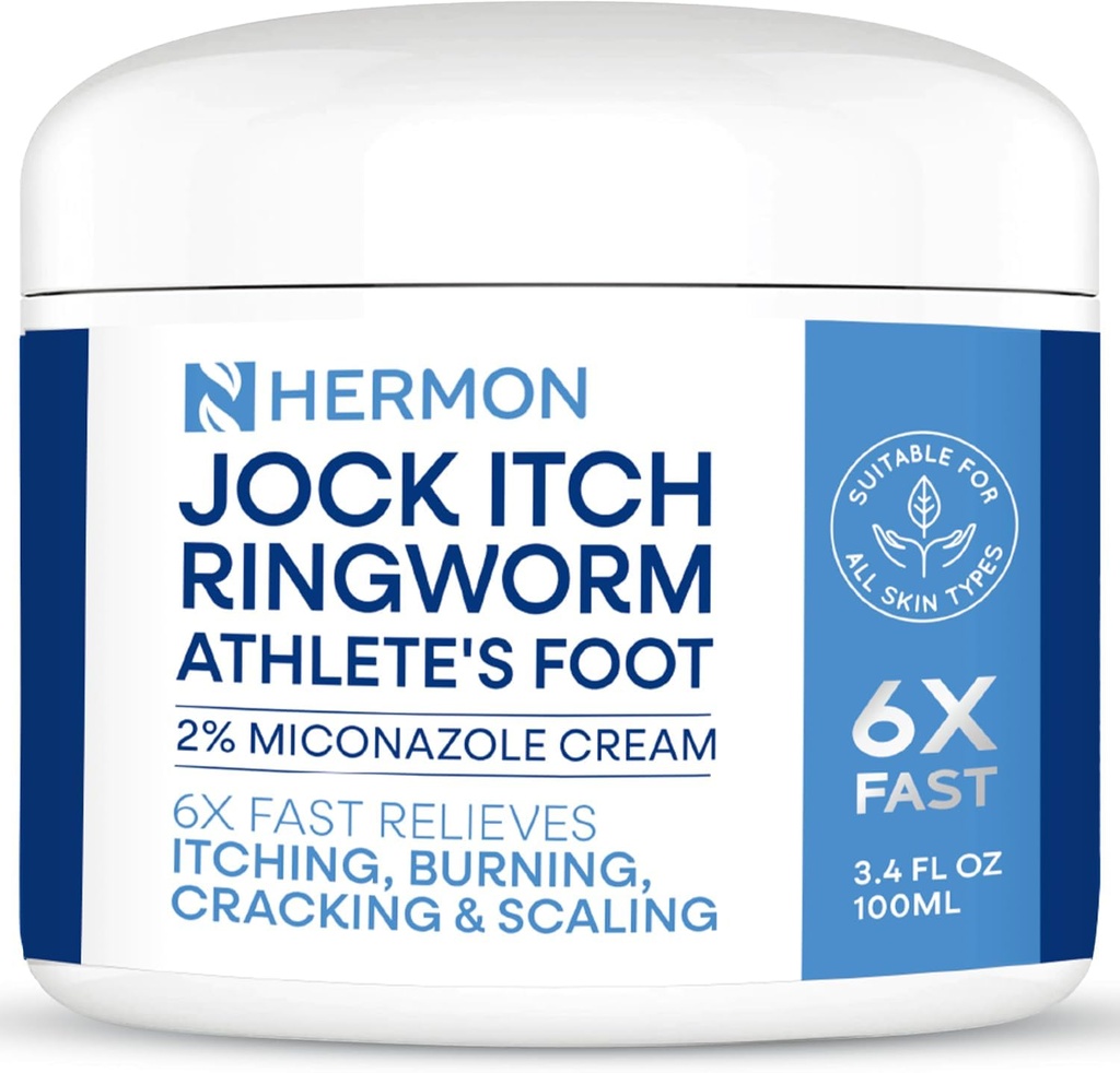 Jock Itch Antifungal Cream, Ringworm Behandlung für Menschen, Psoriasis Behandlung, Psoriasis Kopfhautbehandlung, Ringworm Creme für Menschen, Fuß & Körper Balm, bietet beruhigende Relief-100g