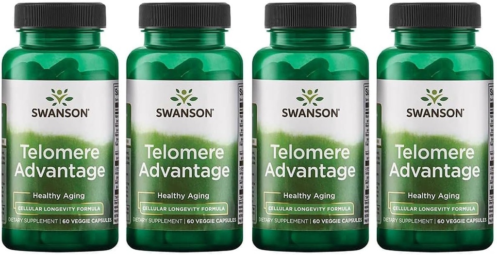 Swanson Ultra Telomere Vantaggio 60 tappi veg 4 Pack