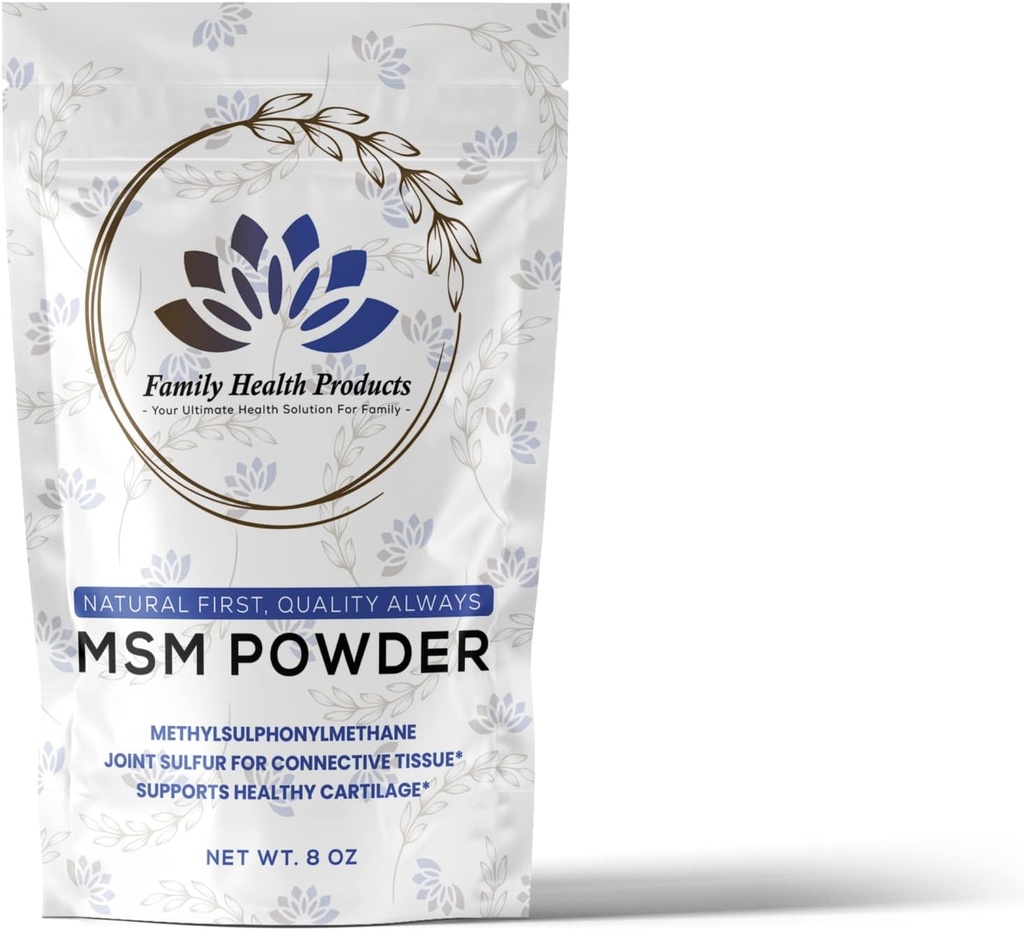 Poudre MSM (MethylSulfonylMéthane) Poudres en vrac Pure MSM Poudre de soutien des ongles de peau de cheveux, flexibilité, détoxifie, accélère l'énergie, 2lb 1 emballage
