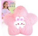 Pad riscaldante microwavable per il periodo Cramps Pain Relief- Forno a microonde Riscaldamento Pad per le donne con Moist Heat Pack per il collo Spalla Cute Soft Warm Compress Cozy Pad Plush Star San Valentino Regali per le ragazze
