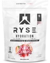 RYSE Hydratation Electrolyte en poudre Packets - Pink Splash - Electrolytes à spectre complet sans sucre avec vitamines essentielles, Taurine et Choline pour la réhydratation - 16 bâtons de service