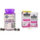 Garten des Lebens Organics Elderberry Gummies für Erwachsene & Kinder - Immununterstützungsergänzung mit Bio-Frucht &, Dr. Formulierte Frauen Probiotika Einmal täglich, 16 Strains, 50 Billion, 30 Kapseln