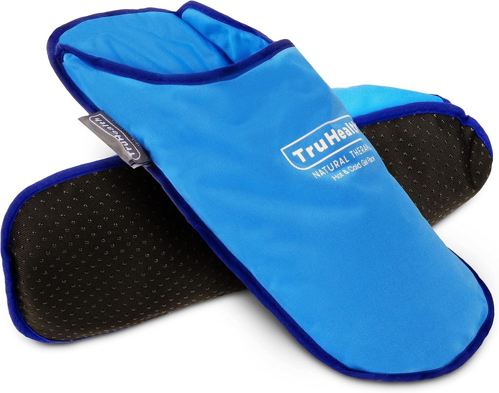 Pantoufles pour soulager la neuropathie - 1 paire, gel de vinyle bleu - Pantoufles et chaussons pour soulager les pieds de loup - thérapie chaude et froide pour la fasciite plantarienne et la sensation de brûlure