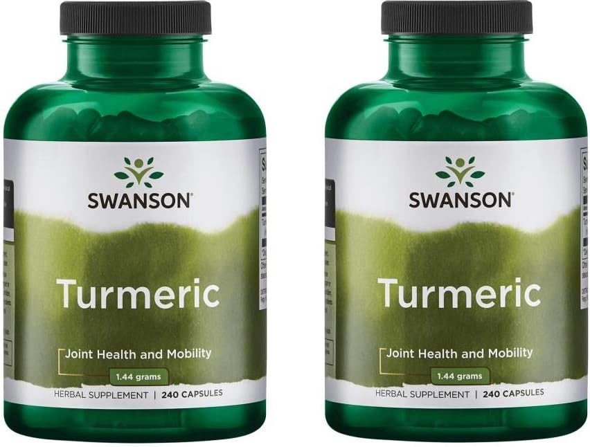Swanson Premium Ditta Turmeric Polvere intera radice 720 mg, 240 capsule-2 Conte,