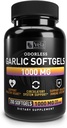 Odorless Aglio Supplemento | 1.000 mg per Serving | Support Heart Health, Circulation, and Immune System | GMP Certified, Non-GMO, 3rd Party Tested | 200 Capsule