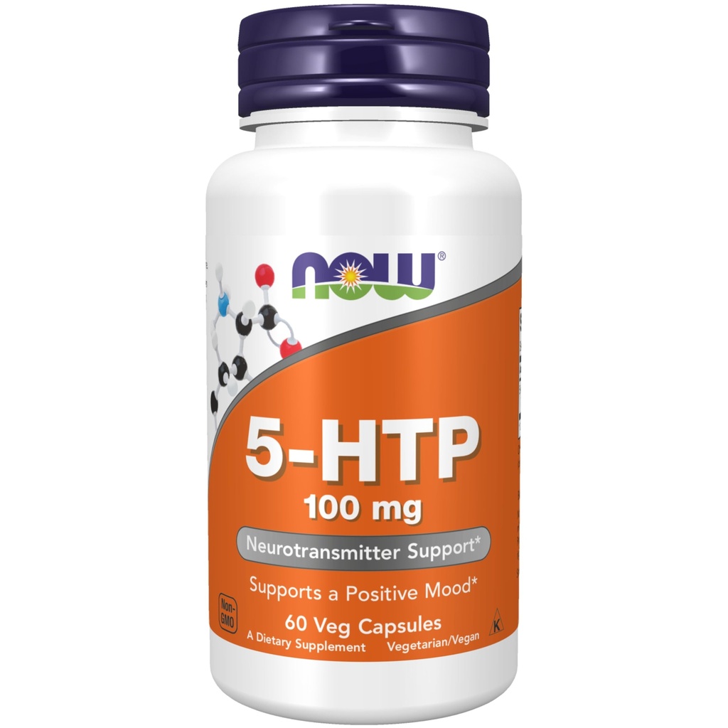 MAINTENANT Aliments suppléments, 5-HTP (5-hydroxytryptophane) 100 mg, soutien aux neurotransmetteurs*, 60 gélules