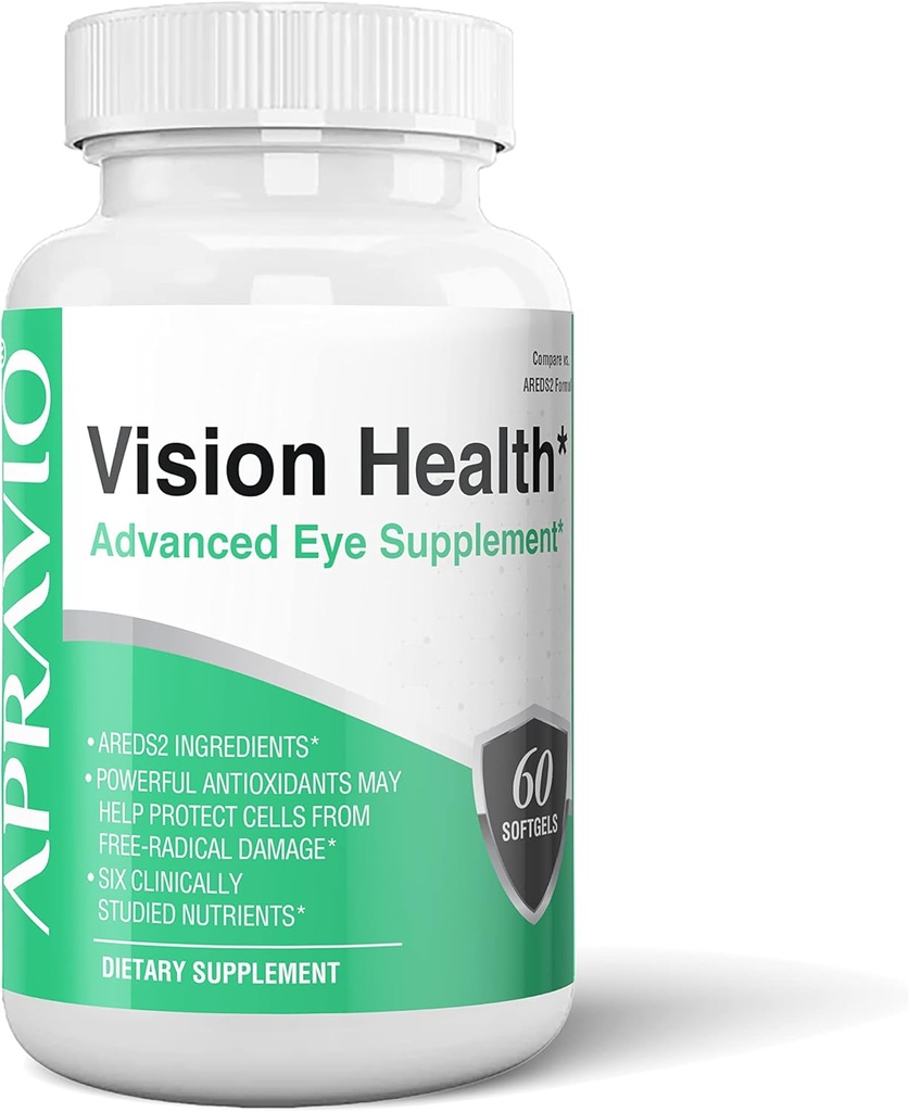 Vitamines des yeux avec/vitamine C, vitamine E, zinc, cuivre, lutéine, zéaxanthine et antioxydants pour la santé des yeux, 60ct