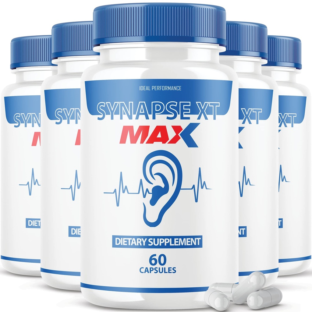 IDEAL PERFORMANCE (5 Pack) Synapse XT Max Tinnitus Supplement Pro Premium Relief Pills (300 capsule)