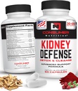 Kidney Detox & Cleanse Capsules- mit Cranberry Extract, Astragalus Root, &amp; More für Urinary Tract, Kidney Defense Supplement - 60 Kapseln