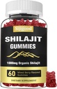 Shilajit Gummis mit 85+ Trace Minerals Supplement, Shilajit für Herren & Frauen - 60 gemischte Berry Flavored Gummies