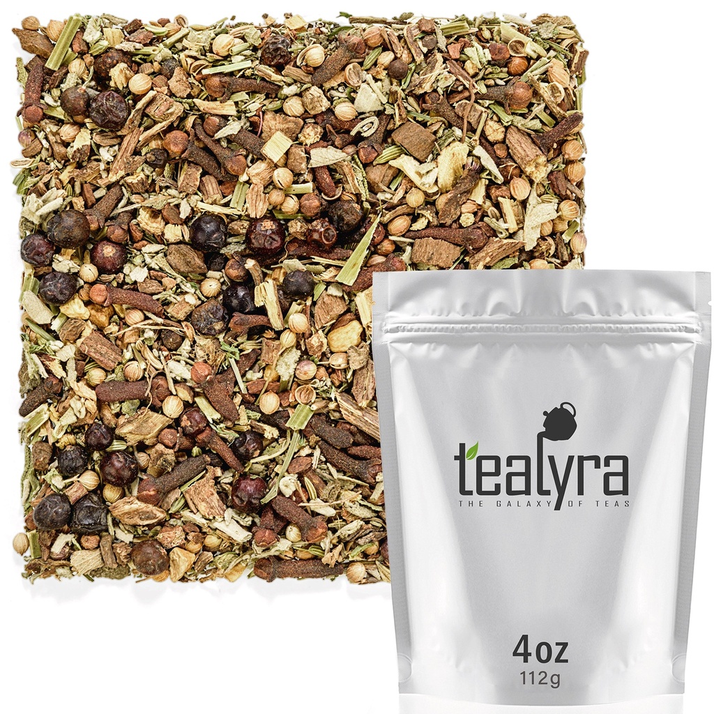 Tealyra - Blood Cleanser Tea - Wellness Detox - Health Tonic - Dandelion - Ginger - Loose Leaf Herbal Tea - Natural Cleanse - Diuretic Tea - Sans caféine - 112g (4 onces)