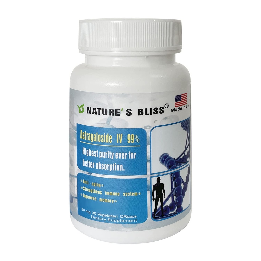 Astragaloside IV 99%, Made in USA, 50mg, 30caps (50mg x 30caps)