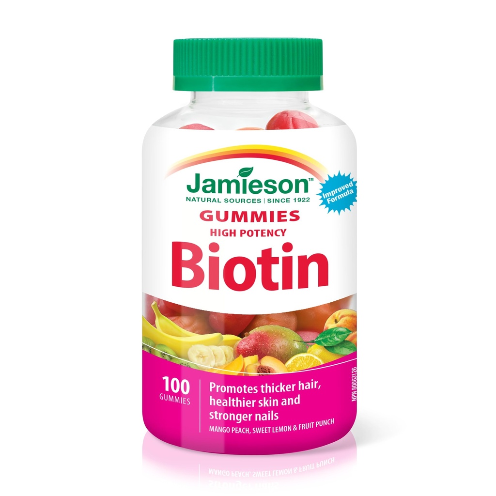 Jamieson High Potency Biotin Gummis, 100 Zähler