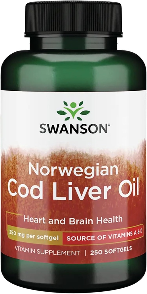 Swanson Cod Liver Oil 1250 Iu A/135 Iu D 250 Sgels