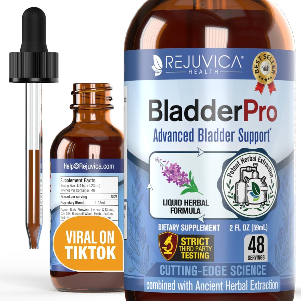 Rejuvica Health BladderPro für Männer und Frauen - Bladder Support Supplement - Flüssige Lieferung für bessere Absorption - Kürbis Seed, Uva Ursi, Goldenrod und mehr
