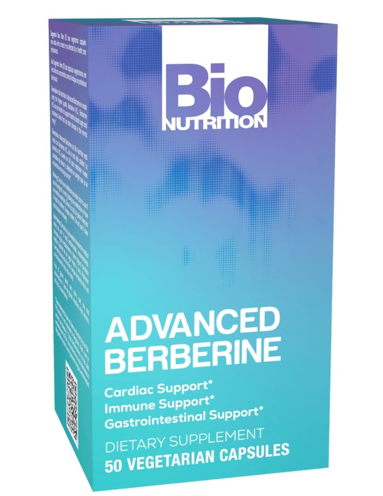 Bio Nutrition Advanced Berberine 50 Vegetarische Kapseln | 1,200 Milligram Berberine | Immunsystem | Gesundes GI