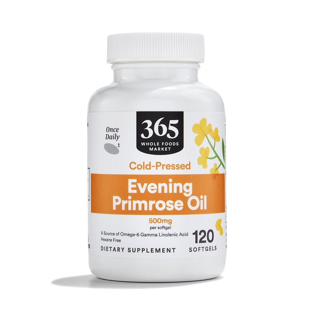 365 par marché des aliments entiers, huile de Primrose du soir 500 mg, 120 Nombre