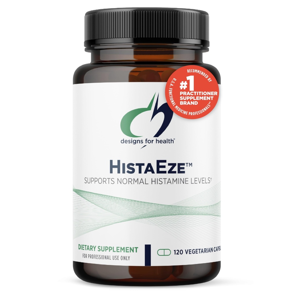 Designs for Health HistaEze - Quercetin mit Stinging Nettle Extract, Luteolin + Vitamin C - entwickelt, um normale Histamin Levels zu fördern - Non-GMO Supplement (120 Kapseln)