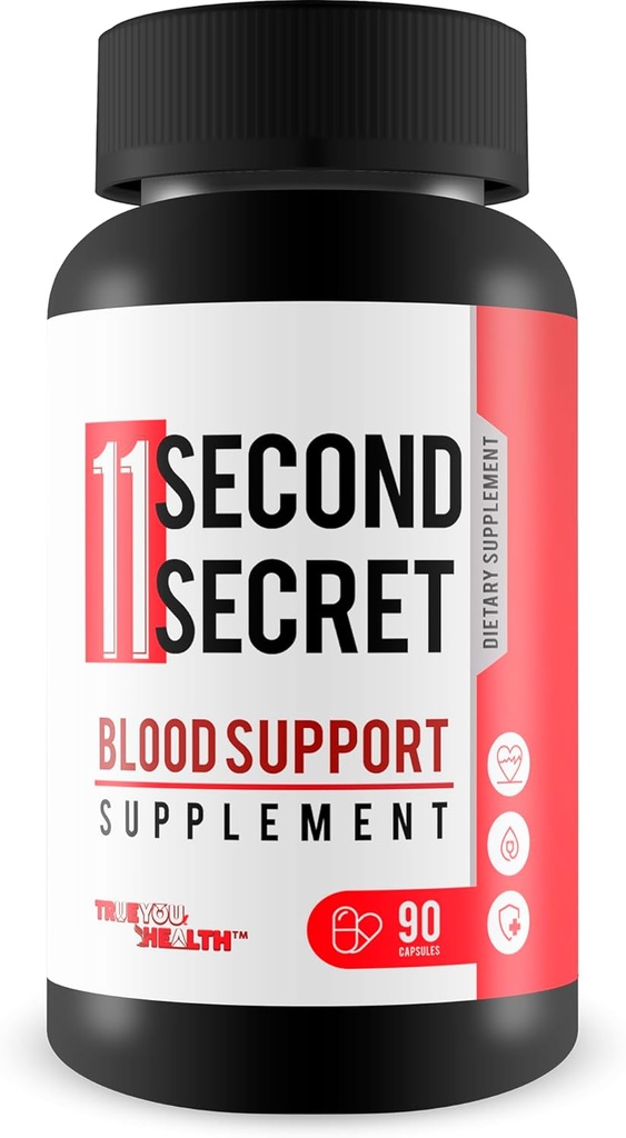 11 Second Secret Blood Support Supplement - Il nostro Miglior Zucchero Salute Sangue Formula - Advanced Blood Health Formula - Turmeric Berberine Cinnamon Gluco Support Supplement