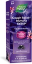 Nature’s Way Sambucus Cough Relief +(1) Immunsirup*, Feel Better Faster(1), Clinical Proven South African Geranium, mit Elderberry Extract, Vitamin C & Zink, 8 Oz (Packaging May Vary)