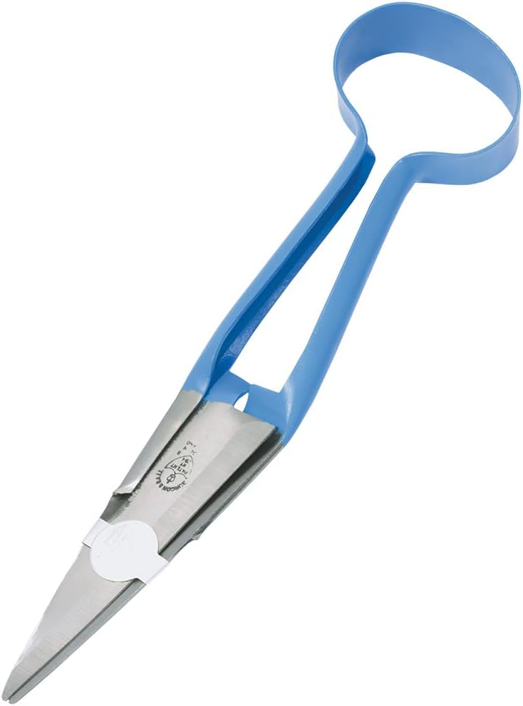 Bent Handschere für Wolle Schaf & Vieh - 5.5" Holz - Blau