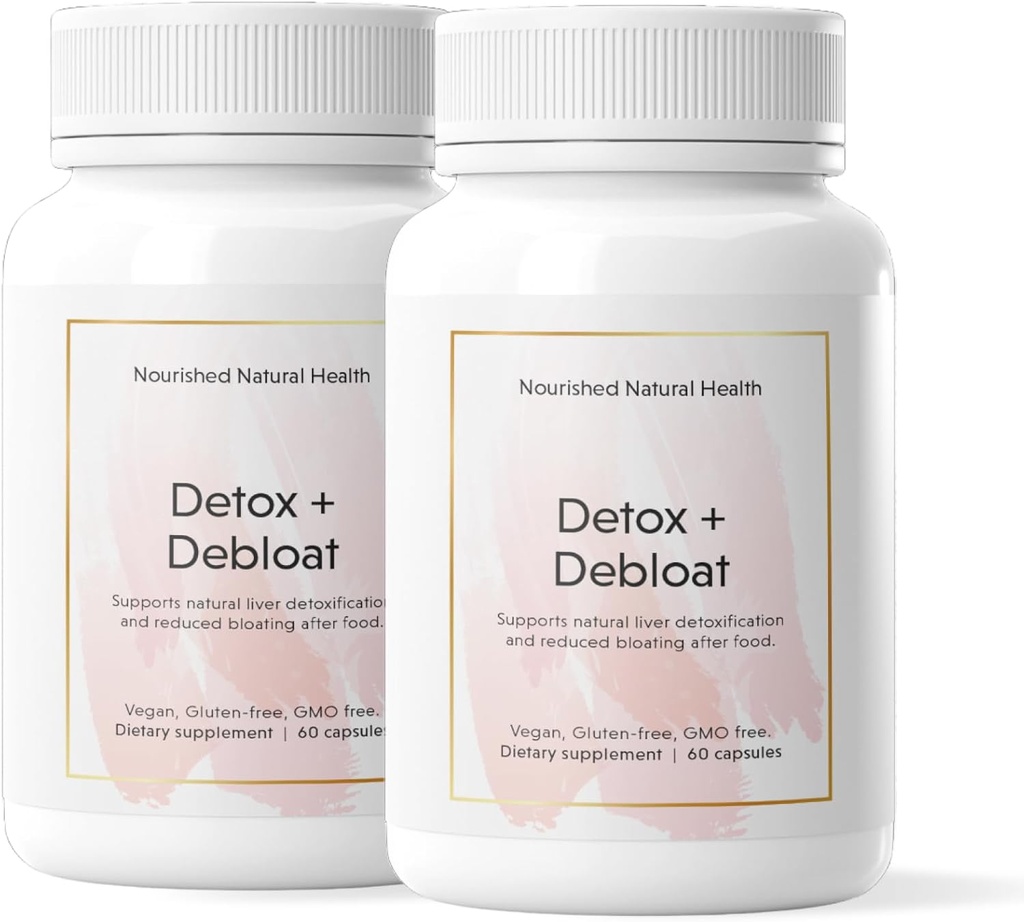 Detox naturale nutriente + Debloat - Latte Thistle & Dandelion Root Vegan Supplemento per le donne - Bloating Relief & Digestion Support - 120 capsule