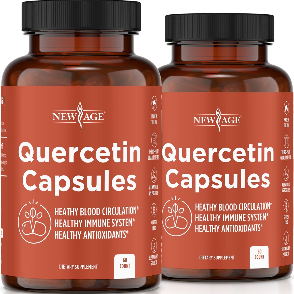 NEW AGE Quercetin 1000mg Quercetin Vegetarische Kapseln 120 Zähler