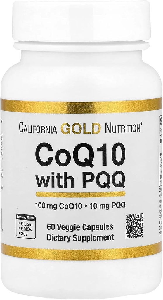 Lake Avenue Nutrition CoQ10 with PQQ, 100 mg, 60 Veggie Capsules