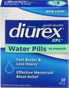 Diurex XPL Régénérant les pilules d'eau - Gonflage et fatigue - 22 Compte
