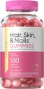 Carlyle Hair Skin and Nails Vitamine | 180 Vegan Gummies | Frucht Flavored Supplement für Männer und Frauen | mit Biotin | Non-GMO & Gluten Kostenlos