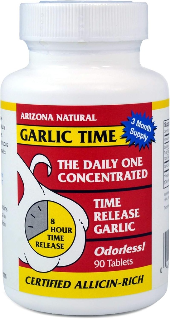 Arizona Naturals Garlic Time Release 90 Caplets