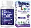 Nature's Perfect Night Bundle (en anglais seulement) Melatonin 5mg (en anglais seulement) Enfants Melatonin 1mg (en anglais seulement) 200 Nombre (en anglais seulement) 100 Nombre (en anglais seulement) Sans sucre (en anglais seulement) Sans gluten (en anglais seulement)