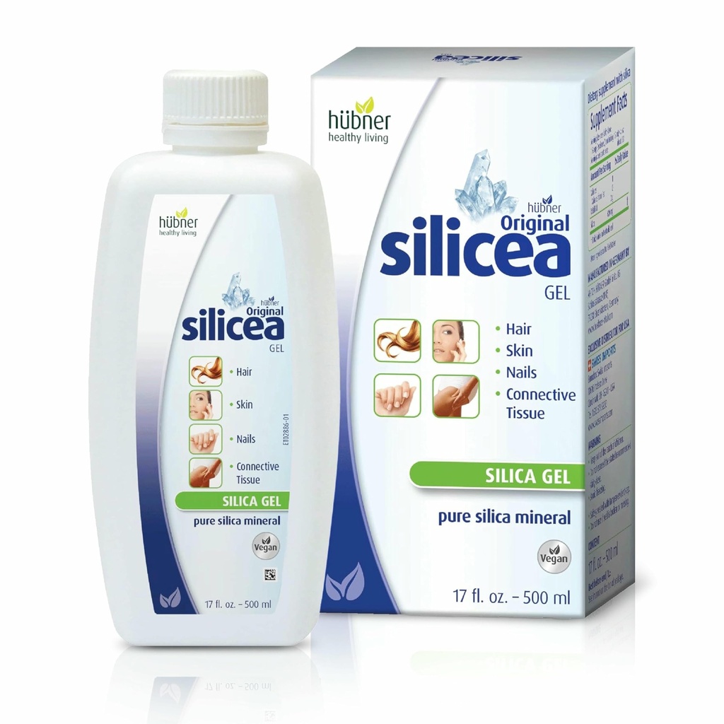 Hubner Original Silicea Gel 17 fl oz / 500 ml für Haar, Haut, Nägel und Connective Tissue, Reine kolloidale Silica Gelformel, Keine Additive oder Konservierungsstoffe