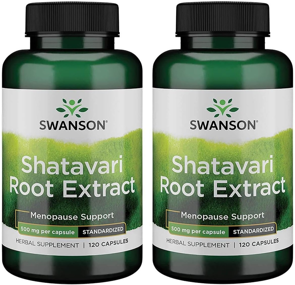 Swanson Shatavari Ayurvedic Weibliche Rejuvenator 500 Milligramme 120 Kapseln (2 Packung)