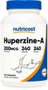 Nutricost Huperzine A Capsules 200mcg, 240 Capsules - Non-GMO, Vegetarian Friendly