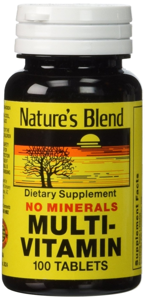 Miscela della natura Multi-Vitamin No Minerals 100 Tabs (model: 3824)