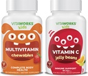 Bambini Multivitaminici Chewables + Vitamina C 80mg Jelly Beans Bundle