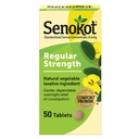 Senokot Force régulière Senna Comprimés laxatifs Relief de constipation pour les adultes, 50 nombres