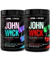 Jacked Factory X John Wick - Wick Mode Pre Workout Powder - Intense Energy, Battle-Ready Focus, Unstoppable Commitment, und Sheer Will - Baba Yaga Blue Raz & Osaka Cherry Blossom (80 Portionen)